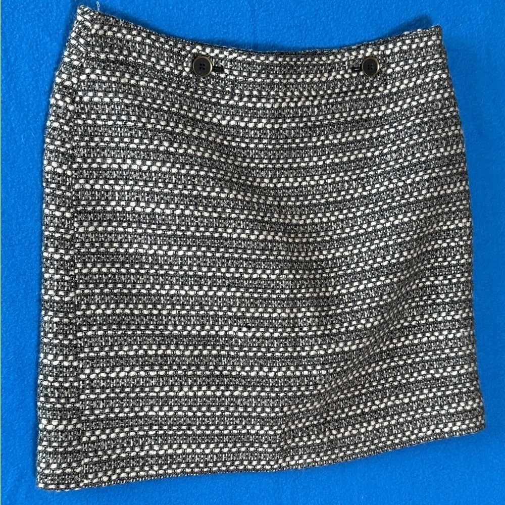 Loft Poly/Wool Blend Miniskirt Womens Sz 6‎ 16" W 18" L